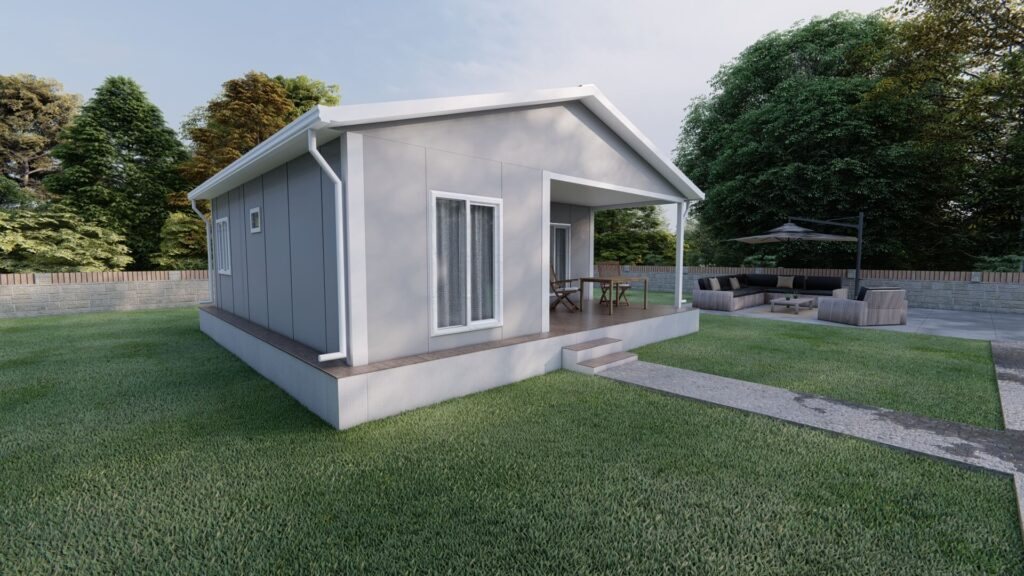 60 m² Prefabrik Ev Fiyatı - Ekonomik Model dış cephe görünümü