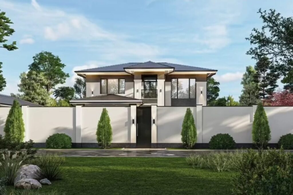 Lüks Prefabrik Villa - Çift Katlı Model dış cephe görünümü